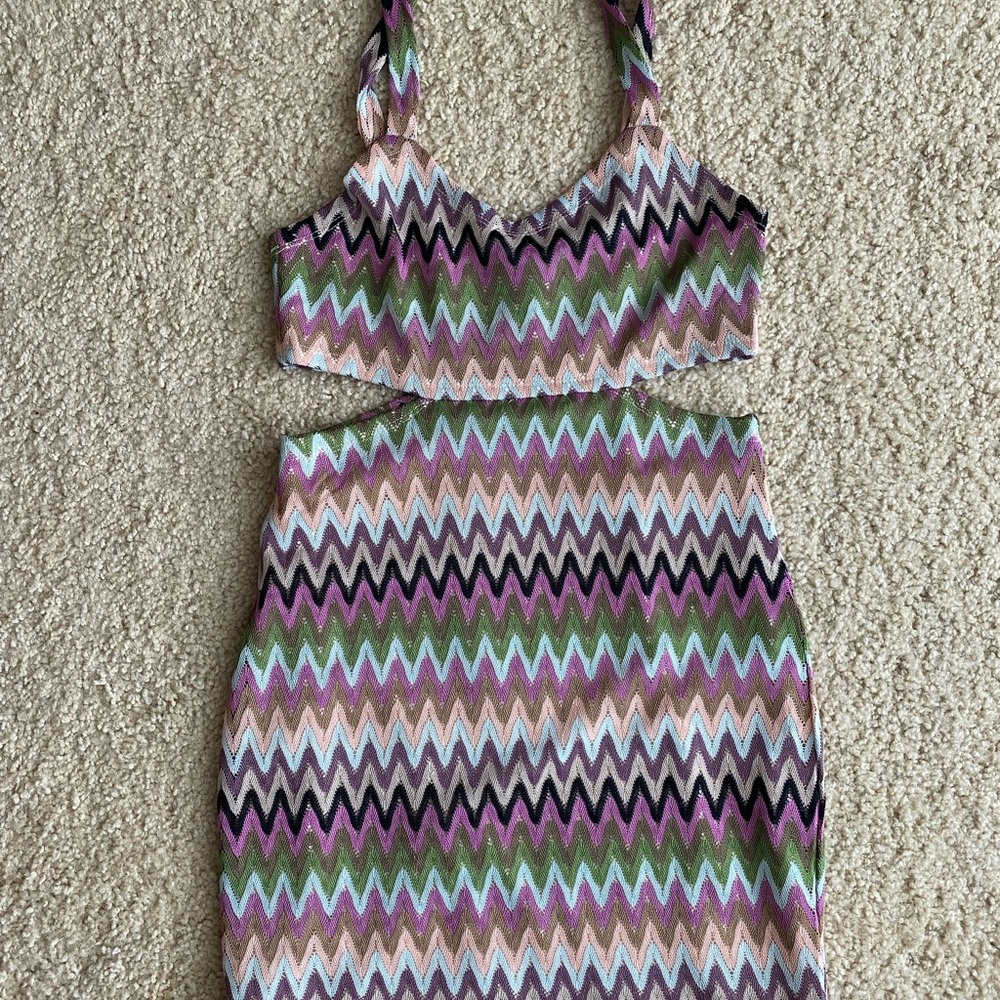 Lovers + Friends Zigzag Pattern Dress - Revolve